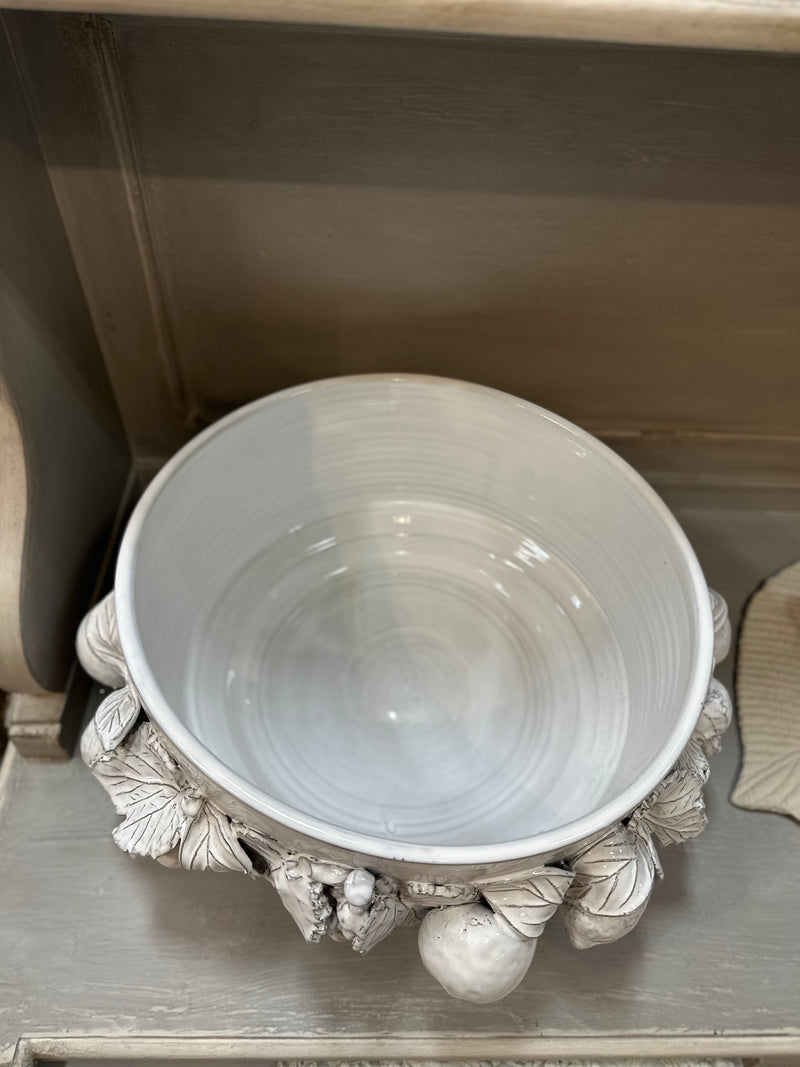 CERAMICHE VIRGINIA Vaso in Ceramica con Frutta