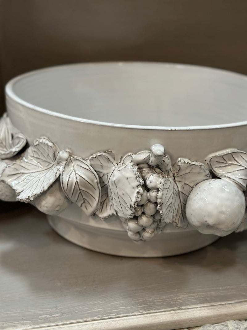 CERAMICHE VIRGINIA Vaso in Ceramica con Frutta