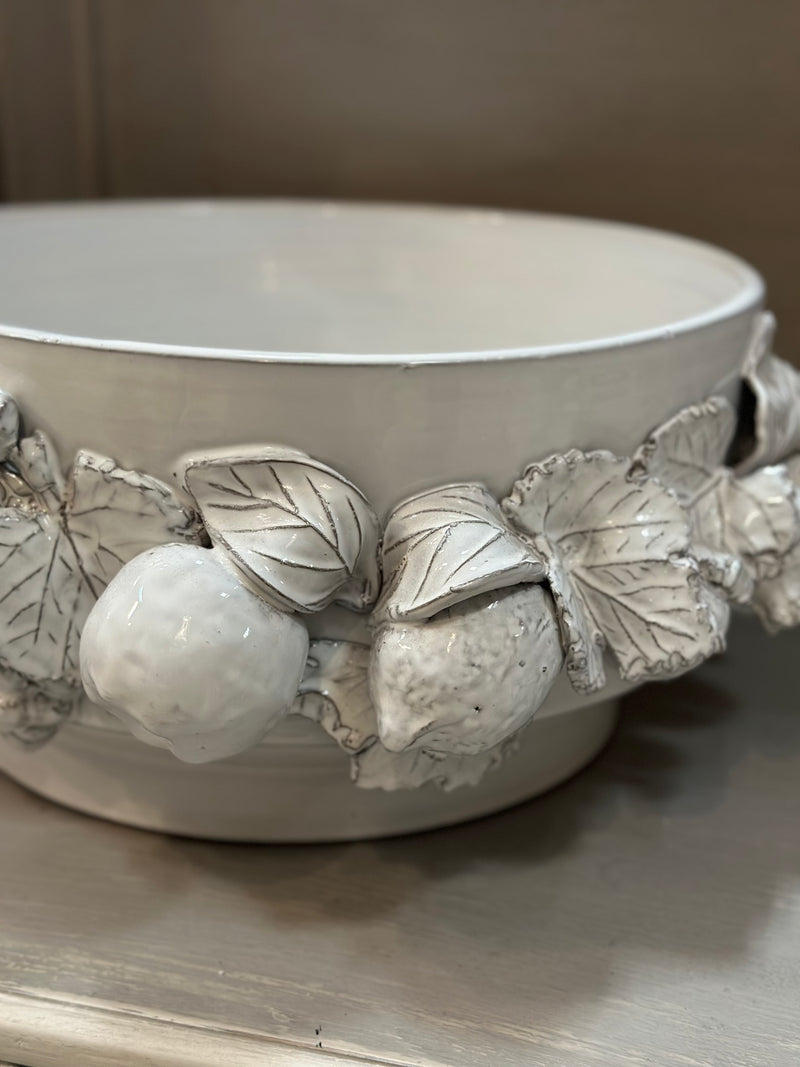 CERAMICHE VIRGINIA Vaso in Ceramica con Frutta