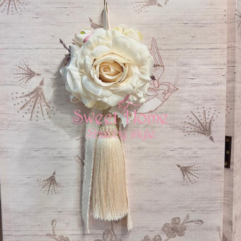 FIORI DI LENA Nappa Grande con Rosa Ortensia e Nebbiolina