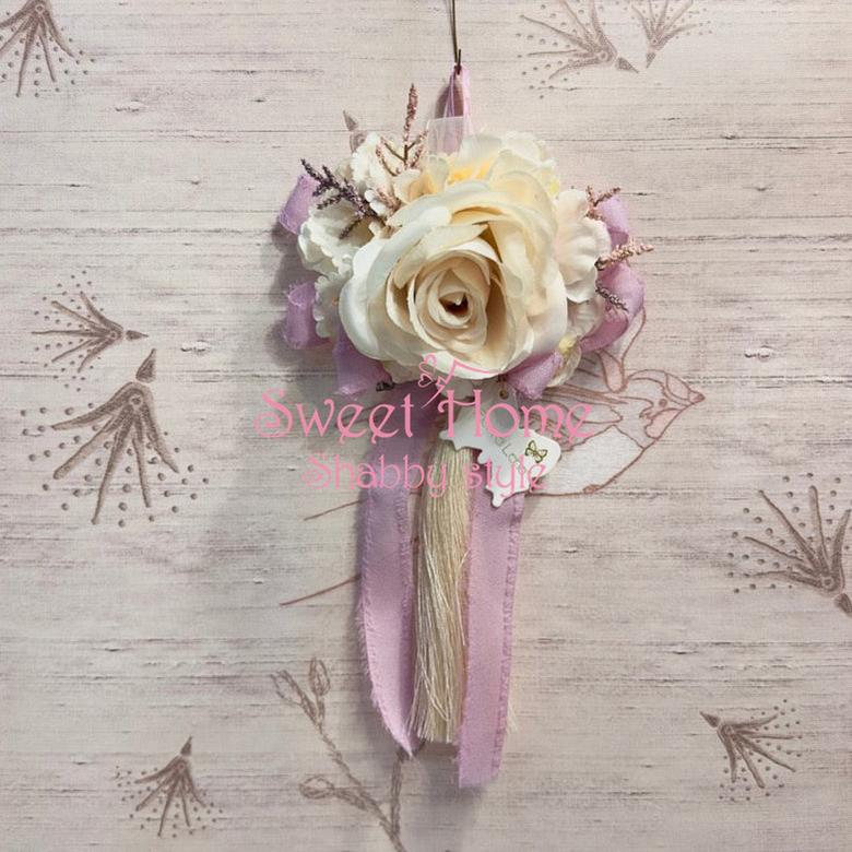 FIORI DI LENA Nappa con Bocciolo Ortensia e Nebbiolina