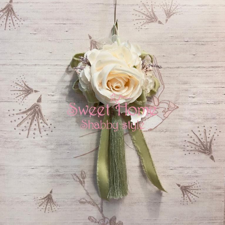 FIORI DI LENA Nappa con Bocciolo Ortensia e Nebbiolina