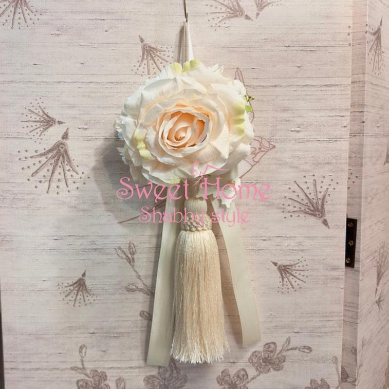 FIORI DI LENA Nappa Grande con Rosa e Ortensia