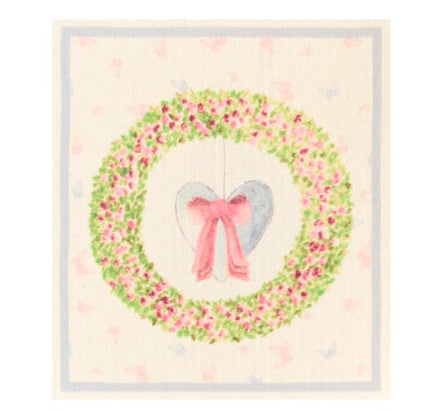 NUVOLE DI STOFFA Set 6 Spugne in Cellulosa con Scatola "LA VIE EN ROSE"