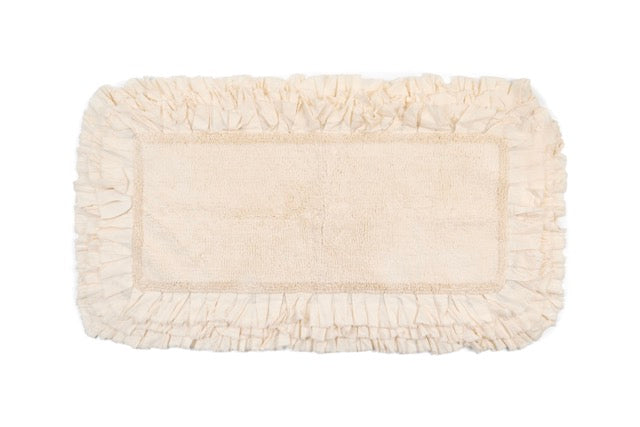 NUVOLE DI STOFFA Tappeto Avorio con 3 Rouche