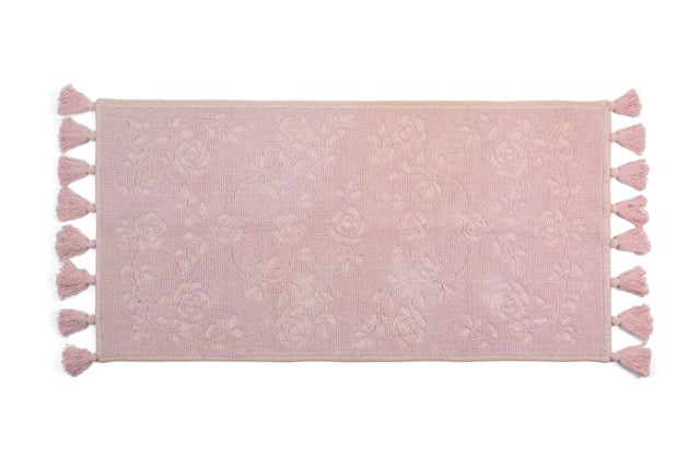 NUVOLE DI STOFFA Tappeto in Cotone Malva con Nappe