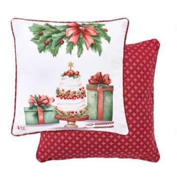 NUVOLE DI STOFFA Cuscino di Natale in Cotone " STORIA DI NATALE "