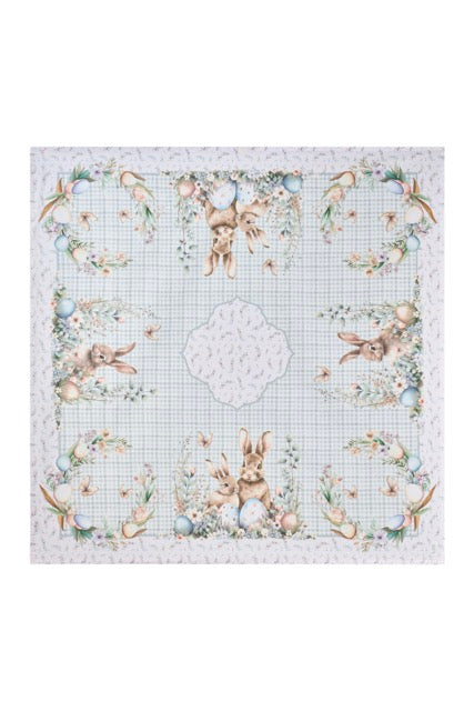 NUVOLE DI STOFFA Tovaglia Quadrata con Coniglietti Collezione "PEPEN"