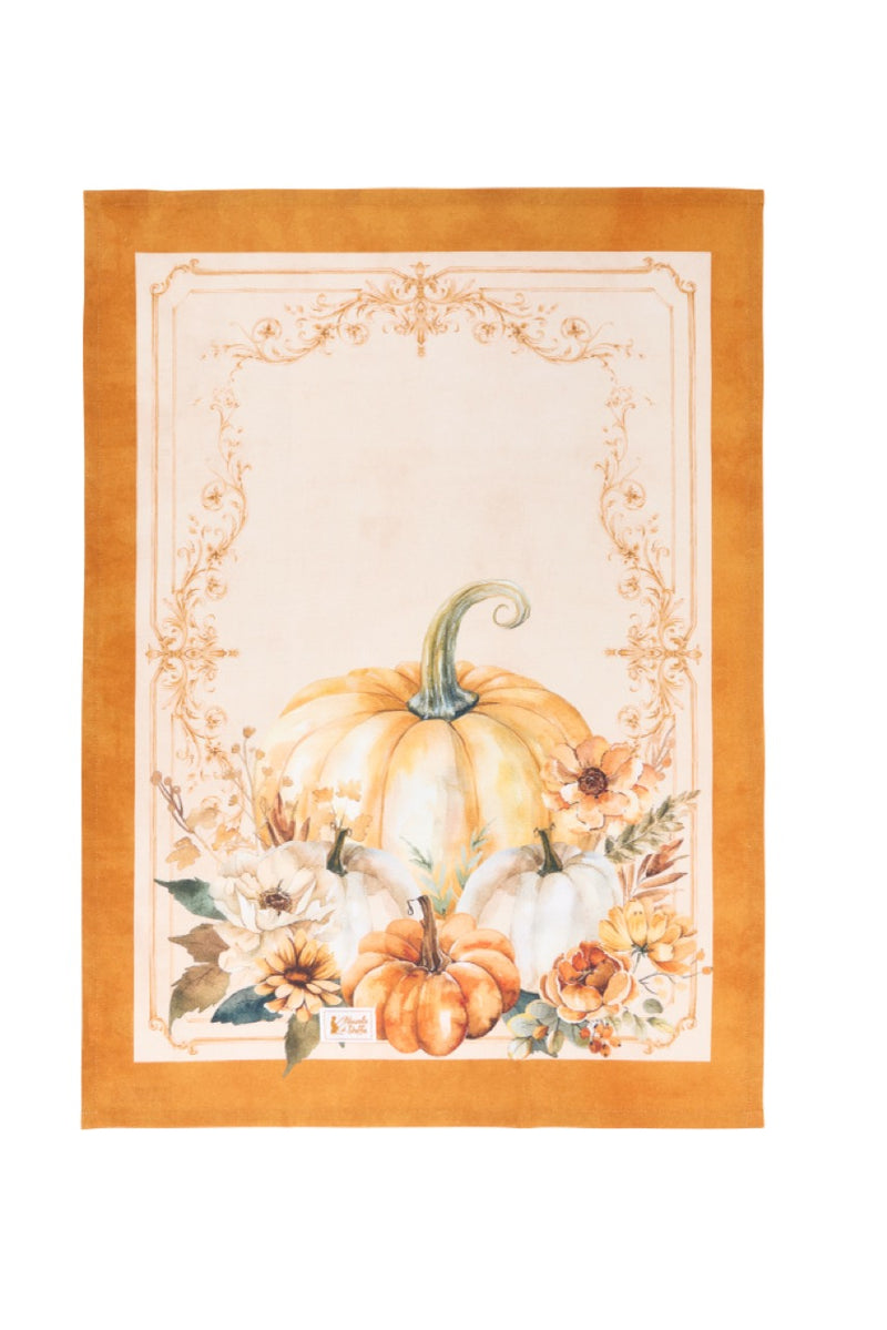 NUVOLE DI STOFFA Strofinaccio in Cotone "RACCONTI D'AUTUNNO" 50x70 cm — 3 Soggetti Assortiti