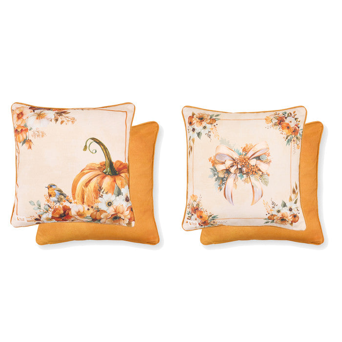 NUVOLE DI STOFFA Cuscino Arredo "RACCONTI D'AUTUNNO" 40x40 cm — 2 Varianti Assortite