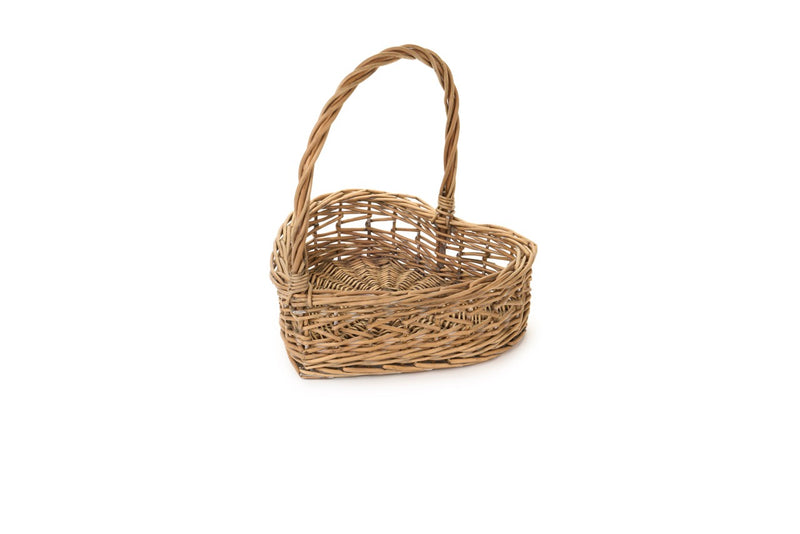 Cesta cuore vimini piccola 29,5 cm Nuvole di Stoffa idea regalo matrimonio battesimo