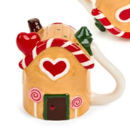 NUVOLE DI STOFFA Tazza Mug Casetta di Marzapane in Ceramica