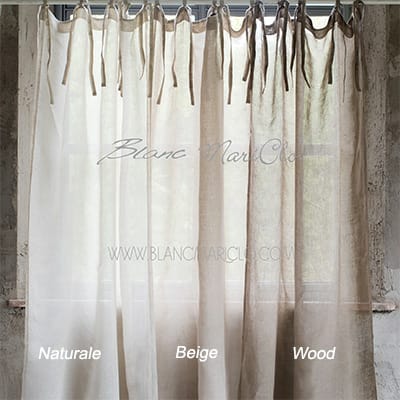 BLANC MARICLÒ Tenda in Garza di Lino
