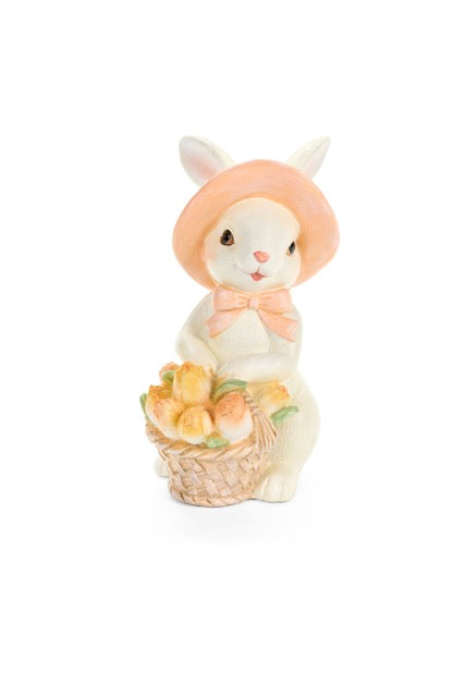 NUVOLE DI STOFFA Coniglietta con Cappello e Cesta
