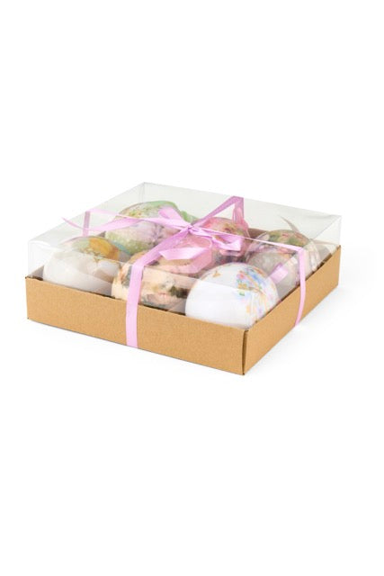 NUVOLE DI STOFFA Set 6 Uova Decorative Pasquali con Coniglietti