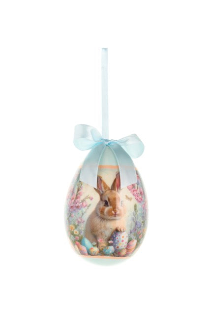 NUVOLE DI STOFFA Set 4 Uova Decorative Pasquali con Coniglietti