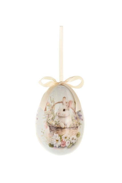 NUVOLE DI STOFFA Set 4 Uova Decorative Pasquali con Coniglietti