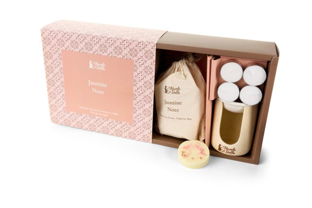 NUVOLE DI STOFFA Scaldacera Profuma Ambiente con Scatola Regalo Jasmine Note