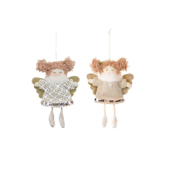 NUVOLE DI STOFFA Bambola in Tessuto con Ali