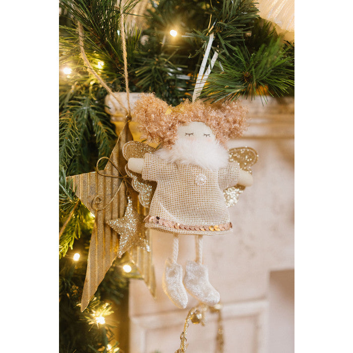 NUVOLE DI STOFFA Bambola in Tessuto con Ali