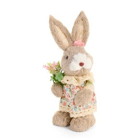 NUVOLE DI STOFFA Coniglietto con Fiori Maschietto/Femminuccia