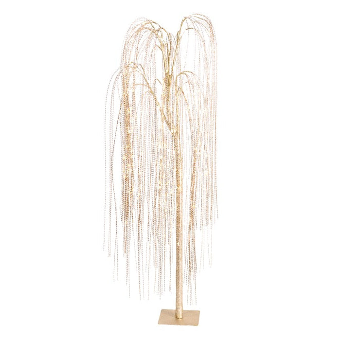 NUVOLE DI STOFFA Salice Glitter Champagne 234 LED H 153 Cm