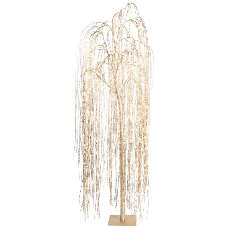 NUVOLE DI STOFFA Salice Glitter Champagne 360 LED H 183 Cm