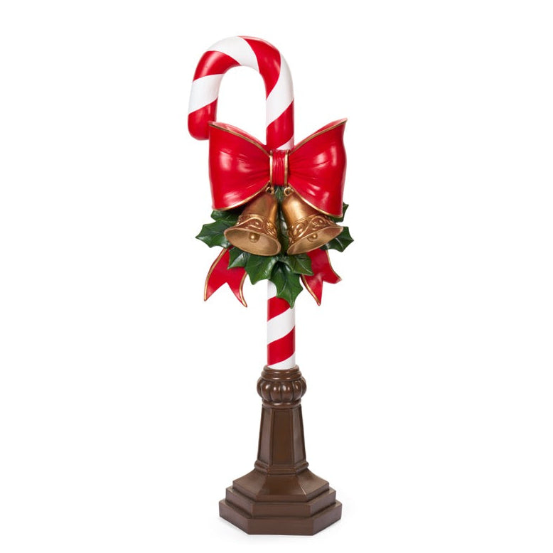 NUVOLE DI STOFFA Bastoncino Di Zucchero Con Fiocco E Campanelle 92,5 Cm