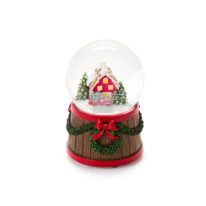 NUVOLE DI STOFFA Carillon Palla Di Vetro Con Neve