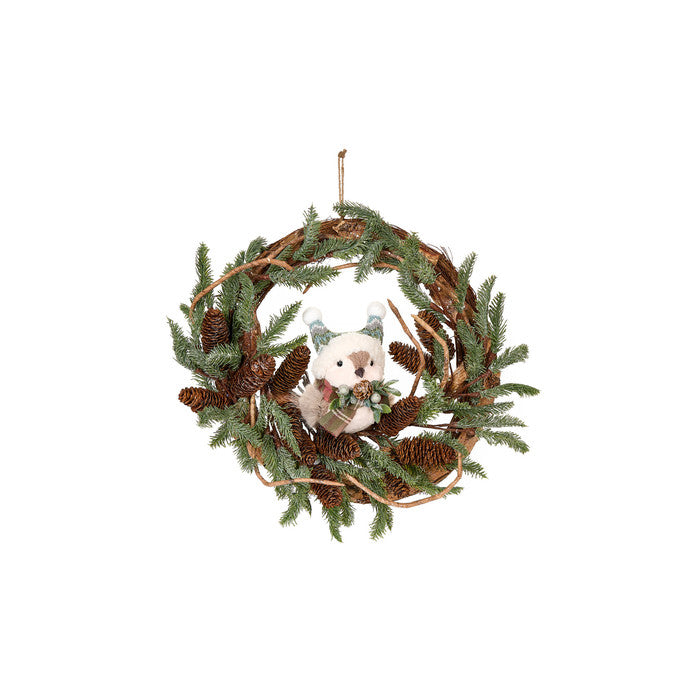 NUVOLE DI STOFFA Ghirlanda con Uccellino con Glitter "RICORDI"