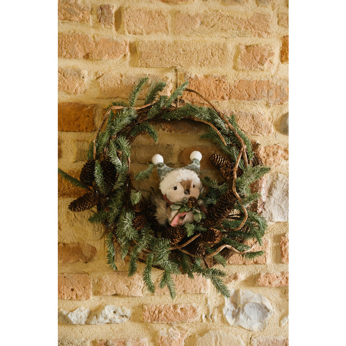 NUVOLE DI STOFFA Ghirlanda con Uccellino con Glitter "RICORDI"