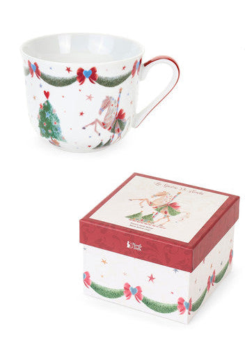 NUVOLA DI STOFFA Tazza in Porcellana con Scatola "LA GIOSTRA  DI AMELIE"