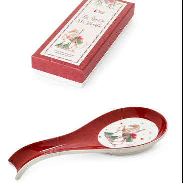 NUVOLE DI STOFFA Poggiamestolo in Porcellana con Scatola "LA GIOSTRA DI AMELIE"