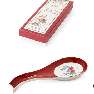 NUVOLE DI STOFFA Poggiamestolo in Porcellana con Scatola "LA GIOSTRA DI AMELIE"