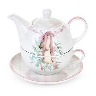 NUVOLE DI STOFFA Tea For One in Porcellana con Campana "DARLING"