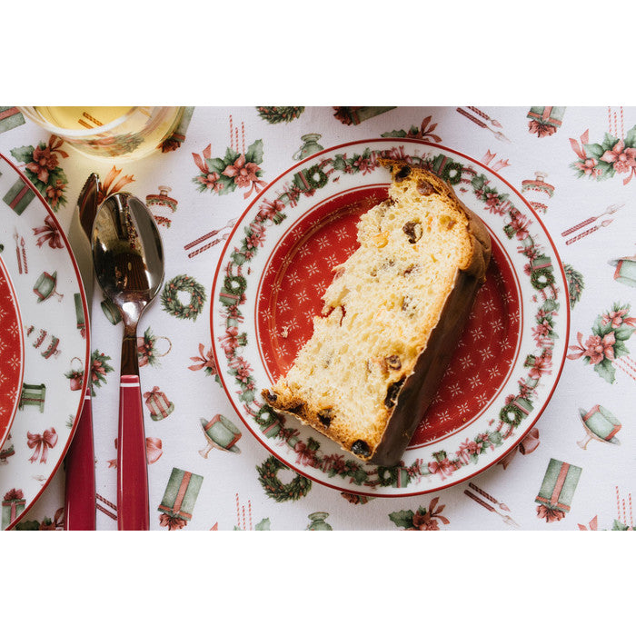 NUVOLE DI STOFFA Set 2 Piatti Dolce in Porcellana "STORIA DI NATALE"