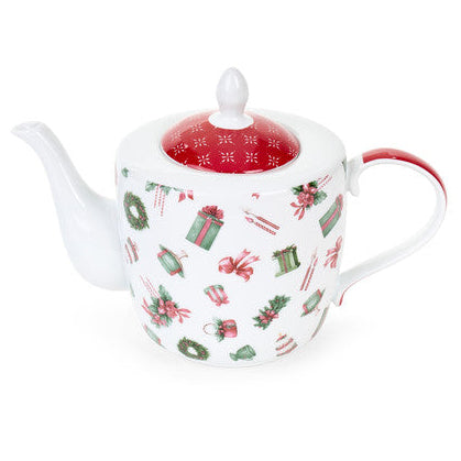 NUVOLE DI STOFFA Teiera in Porcellana "STORIA DI NATALE"
