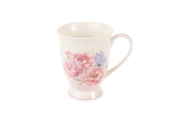 NUVOLE DI STOFFA Tazza Mug in Porcellana con Farfalla o Uccellino con Scatola "FIORIRÀ"