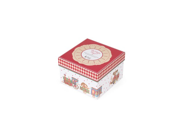 NUVOLE DI STOFFA Set 2 Tazzine con Piattino "VINTAGE TOYS" in Porcellana con Scatola