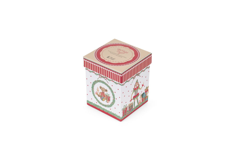 NUVOLE DI STOFFA Tisaniera con Coperchio "VINTAGE TOYS" in Porcellana e Scatola