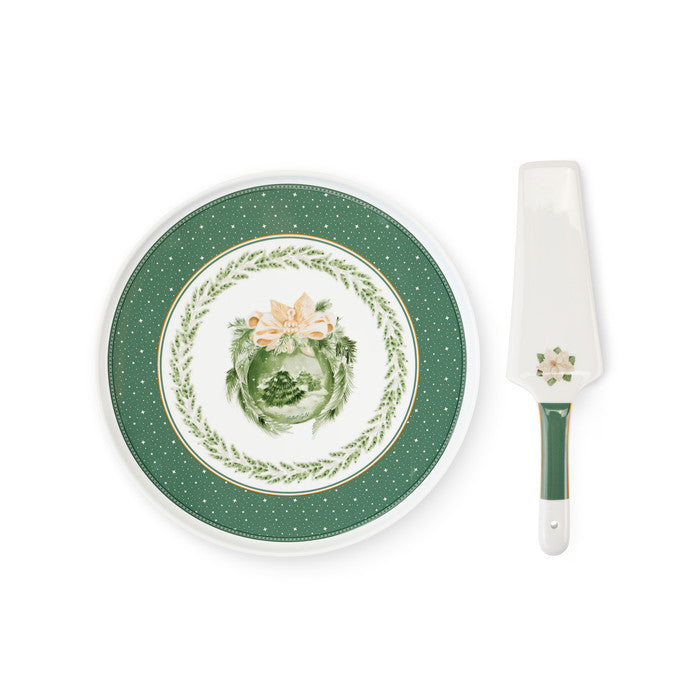 NUVOLE DI STOFFA Set Piatto con Paletta "SILENT GOLD" D.32 cm