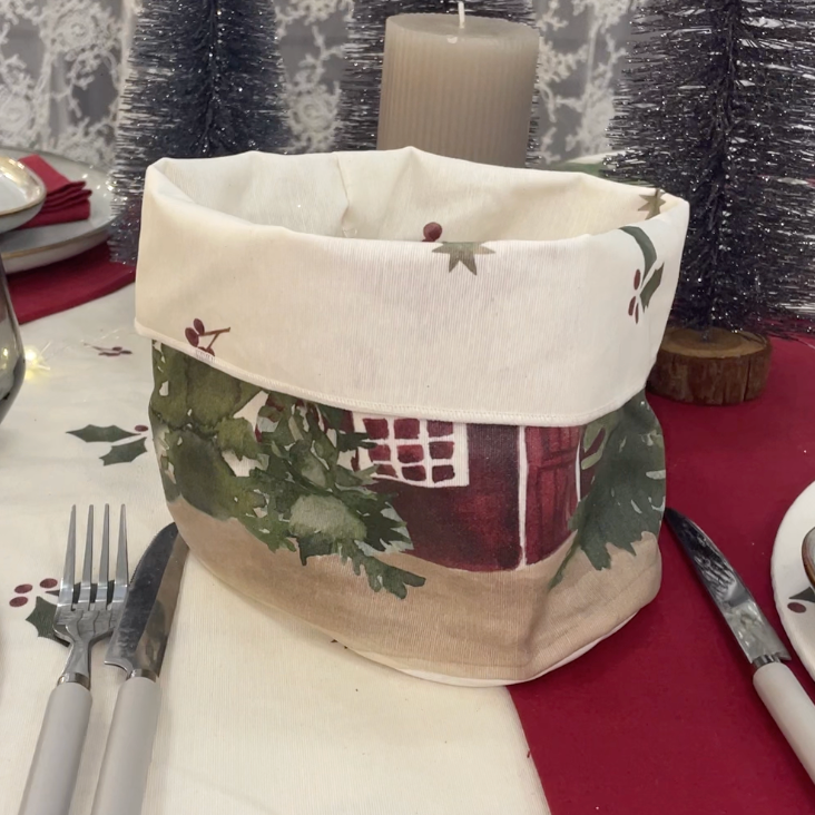 CHEZ MOI Cestino Portapane Cerato "CHALET"