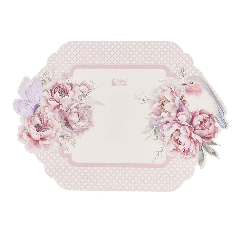 NUVOLE DI STOFFA Tovaglietta in Vinile con Farfalla e Uccellino "FIORIRÀ