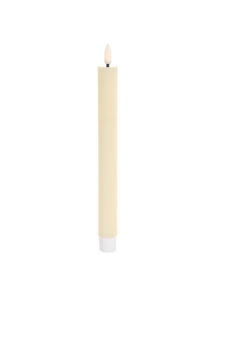 NUVOLE DI STOFFA Set 2 Candele con LED Rosso / Verdone / Avorio