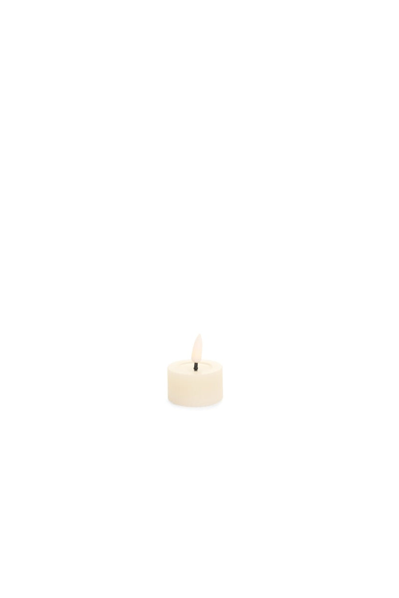 NUVOLE DI STOFFA Set 2 Candele Tealight con LED Rosso / Avorio