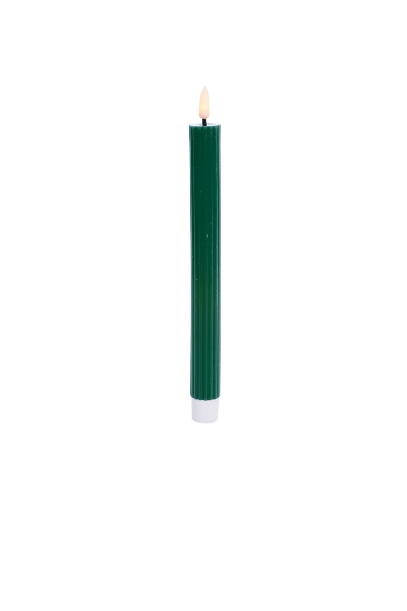 NUVOLE DI STOFFA Set 2 Candele con LED Rosso / Verdone / Avorio