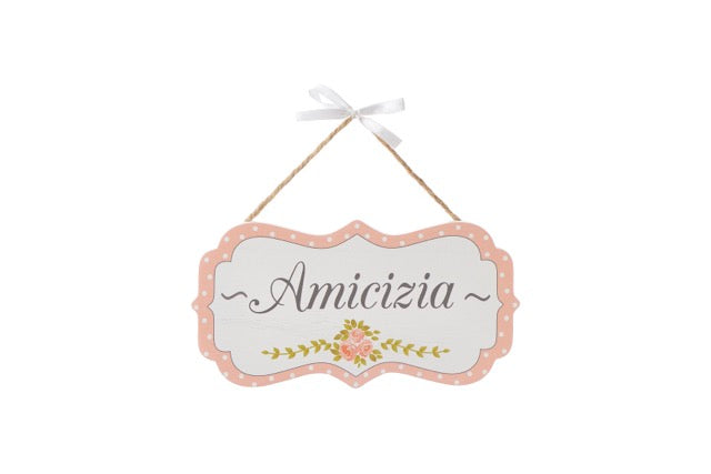 NUVOLE DI STOFFA Targhette Decorative Margaret con Scritta