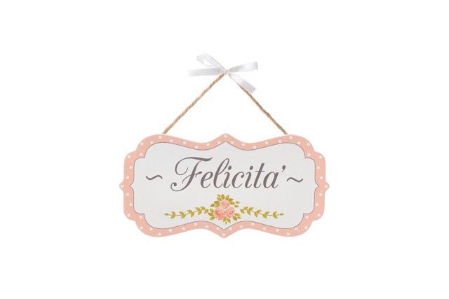 NUVOLE DI STOFFA Targhette Decorative Margaret con Scritta