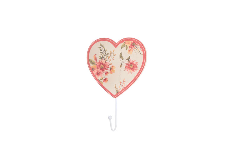 NUVOLE DI STOFFA Appendino a Muro Cuore "GIARDINO D'AUTUNNO" H 24x15x4,5 cm — 2 Varianti