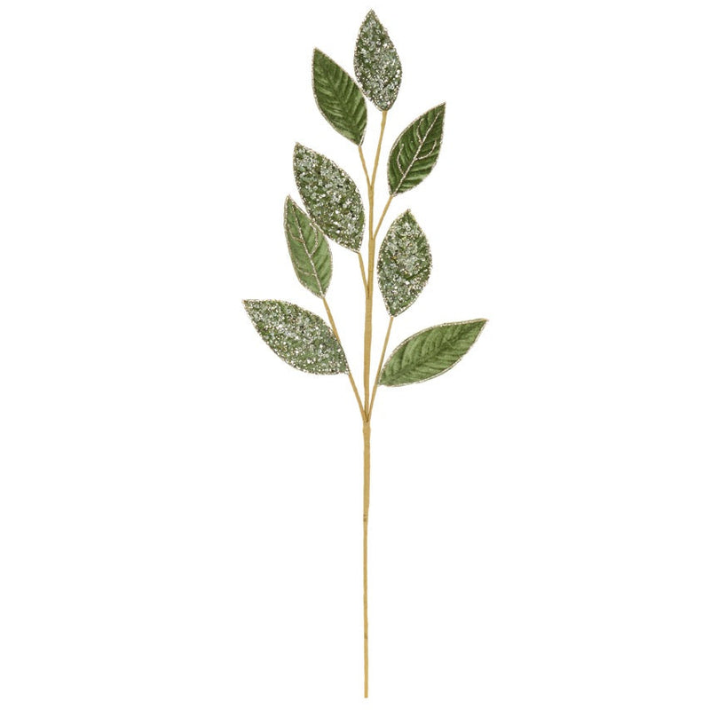 NUVOLE DI STOFFA Ramo Con Foglie Verde Salvia 53 Cm